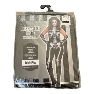 Bone-A-Fied Babe Skeleton Costume - Black